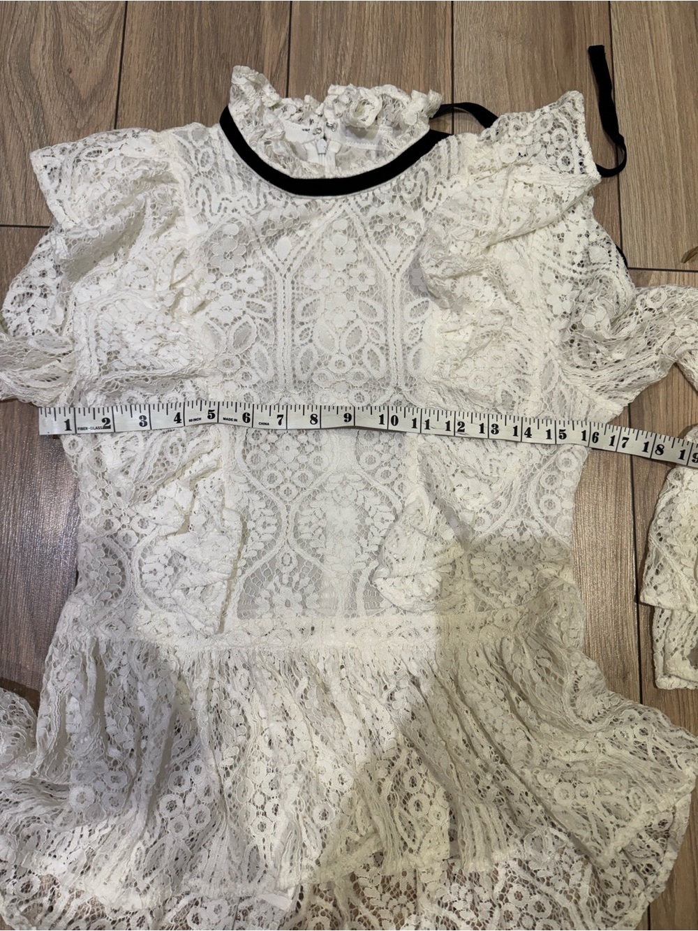 Women’s Lace Long-Sleeve peplum Top size S - Zimmermann style - Picture 10 of 10
